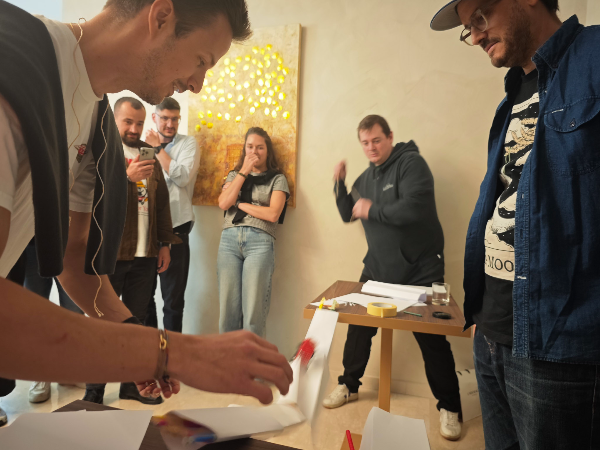 There is a car moving very fast as if it is flying - who need bridge?